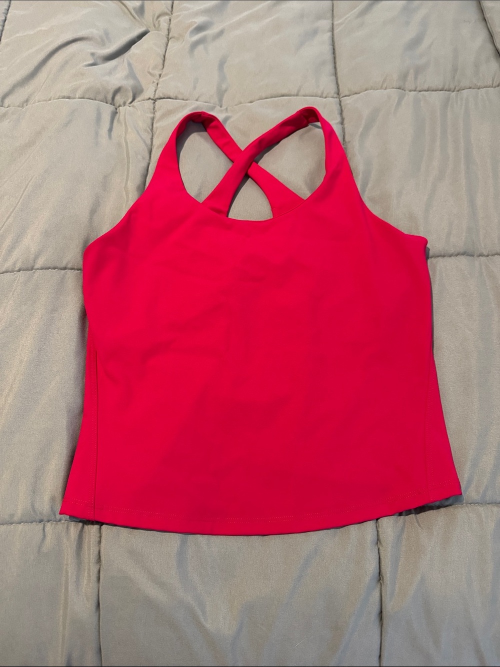 SPANX Women's Cross-Back Sports Tank Top - Hot Pink